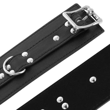 Manette in Ecopelle Regolabili con Catene e Fibbia in Metallo